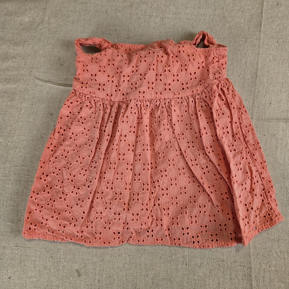 3 Baby Girl Dresses 0-3 Months Pink Coral White Heart Tulle Lot - Picture 4 of 4